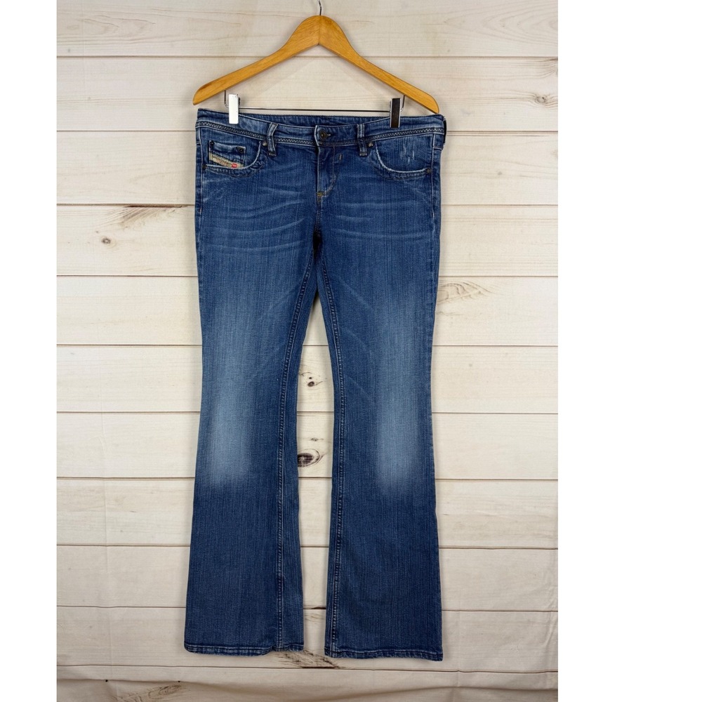 Diesel Lowky B.C. Jeans Womens 31x34 Low Rise Bootcut Stretch Y2K